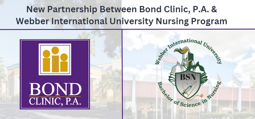 Bond Clinic & Webber International University - Slider Graphic